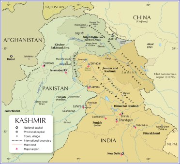 Kashmir-political-map